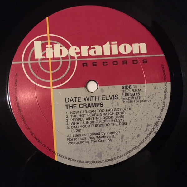 The Cramps – A Date With Elvis LP vinyl record, image 3 of 6