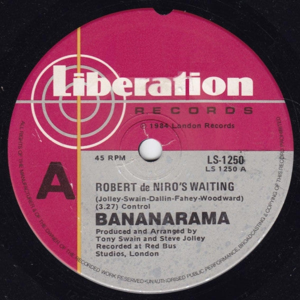 Bananarama – Robert De Niro's Waiting 7" vinyl record, image 1 of 2