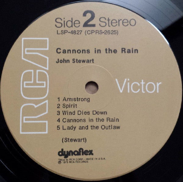 John Stewart – Cannons In The Rain LP vinyl record, image 4 of 4