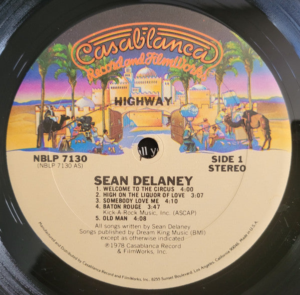 Sean Delaney – Highway LP vinyl record, image 3 of 4
