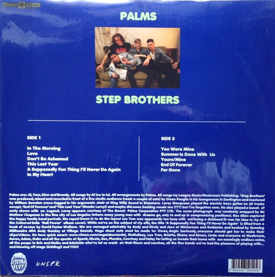 Palms – Step Brothers LP vinyl record, image 2 of 2