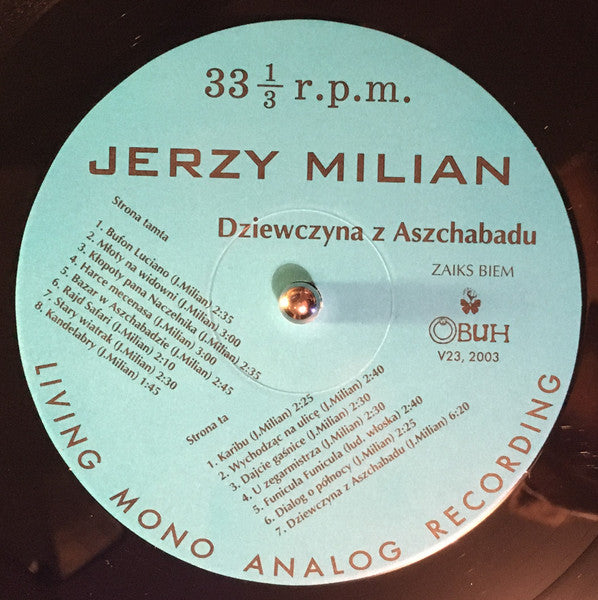 Jerzy Milian – Ashkhabad Girl (1967-1972) LP vinyl record, image 5 of 7
