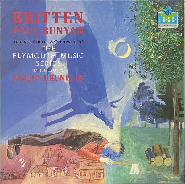 Benjamin Britten, Philip Brunelle, The Plymouth Music Series – Paul Bunyan (2xLP) LP vinyl record, image 1 of 10