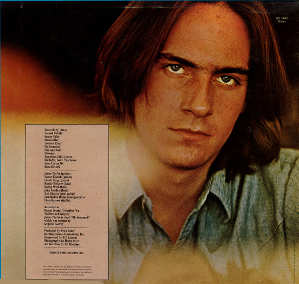 James Taylor – Sweet Baby James LP vinyl record, image 2 of 4
