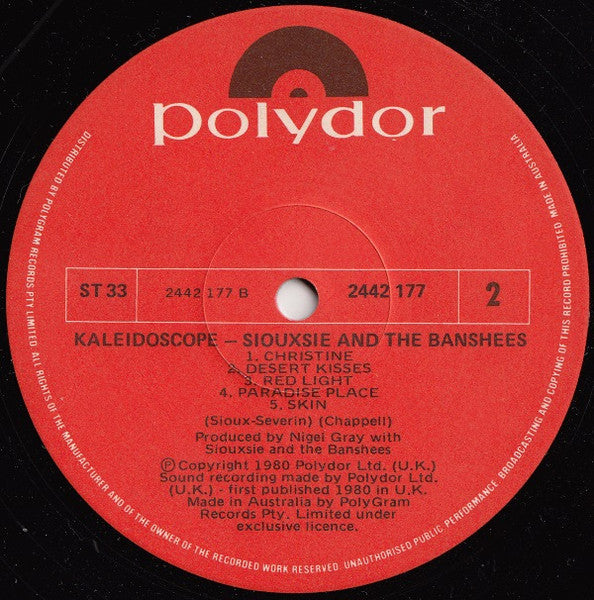 Siouxsie & The Banshees – Kaleidoscope LP vinyl record, image 6 of 6