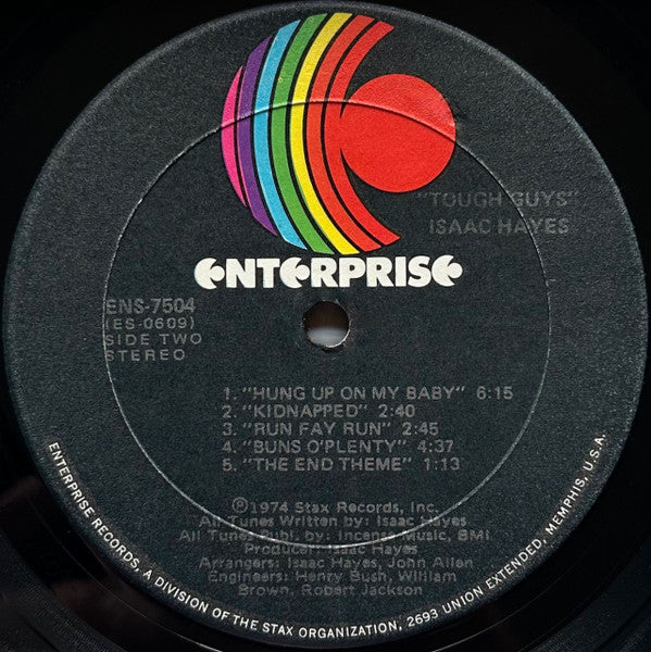 Isaac Hayes – Tough Guys LP vinyl record, image 6 of 6