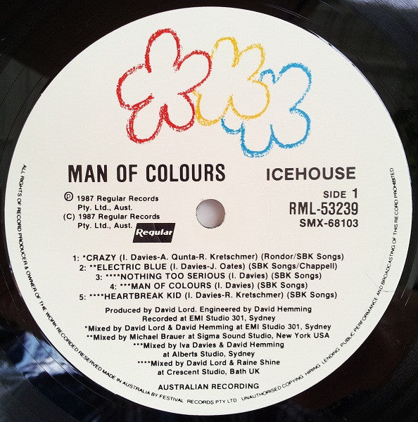 Icehouse – Man Of Colours LP vinyl record, image 5 of 6