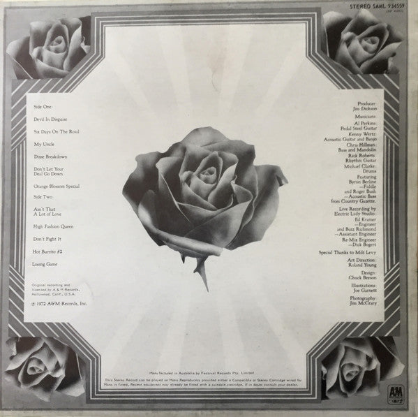 The Flying Burrito Bros – The Last Of The Red Hot Burritos LP vinyl record, image 2 of 3