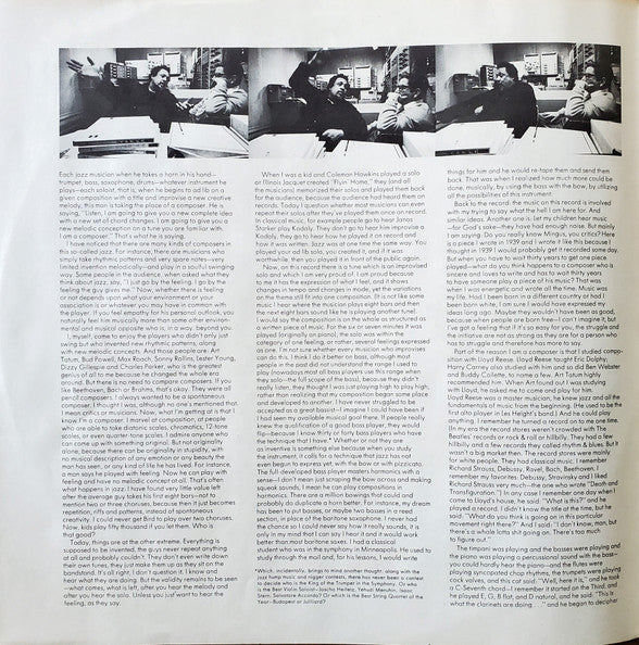 Charles Mingus – Let My Children Hear Music LP vinyl record, image 6 of 8