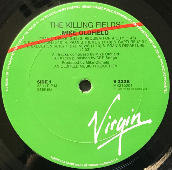 Mike Oldfield – The Killing Fields (Original Film Soundtrack) LP vinyl record, image 3 of 4