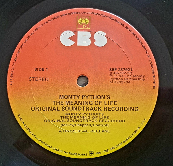 Monty Python – Monty Python's The Meaning Of Life LP vinyl record, image 3 of 4