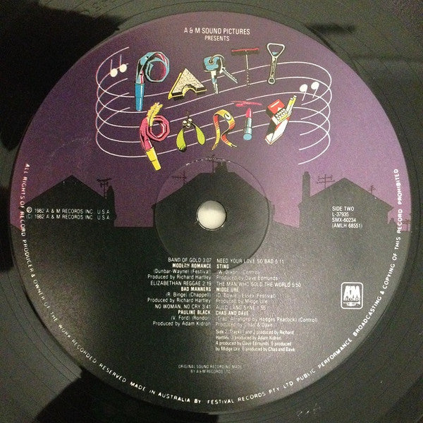 Various – Party Party (Original Motion Picture Soundtrack) LP vinyl record, image 6 of 6