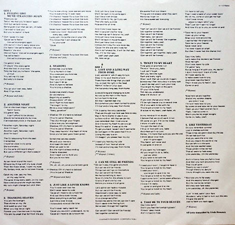 Wilson Bros. – Another Night LP vinyl record, image 3 of 4