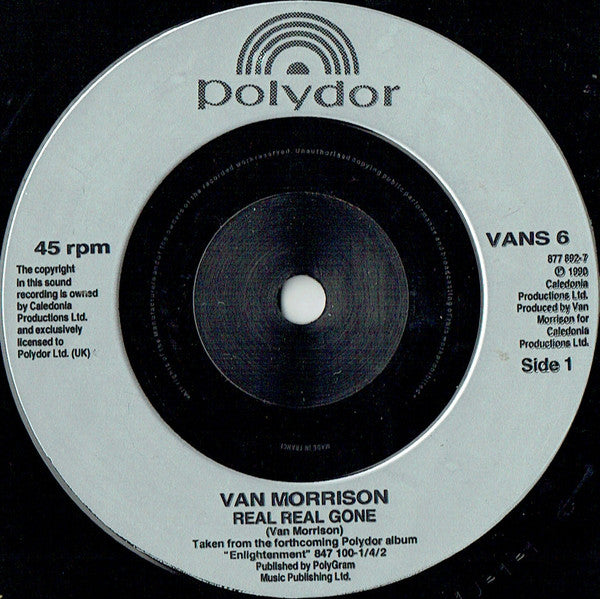 Van Morrison – Real Real Gone 7" vinyl record, image 3 of 4