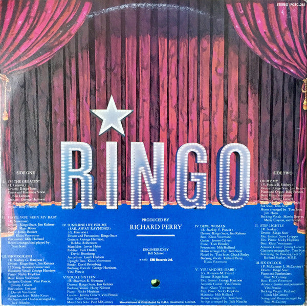 Ringo Starr – Ringo LP vinyl record, image 2 of 10