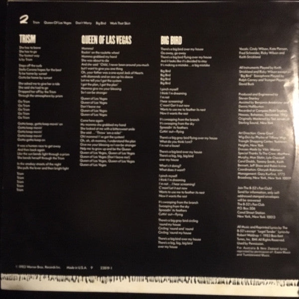 The B-52's – Whammy! LP vinyl record, image 4 of 6