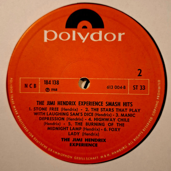 The Jimi Hendrix Experience – Smash Hits LP vinyl record, image 4 of 6