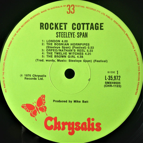Steeleye Span – Rocket Cottage LP vinyl record, image 4 of 5
