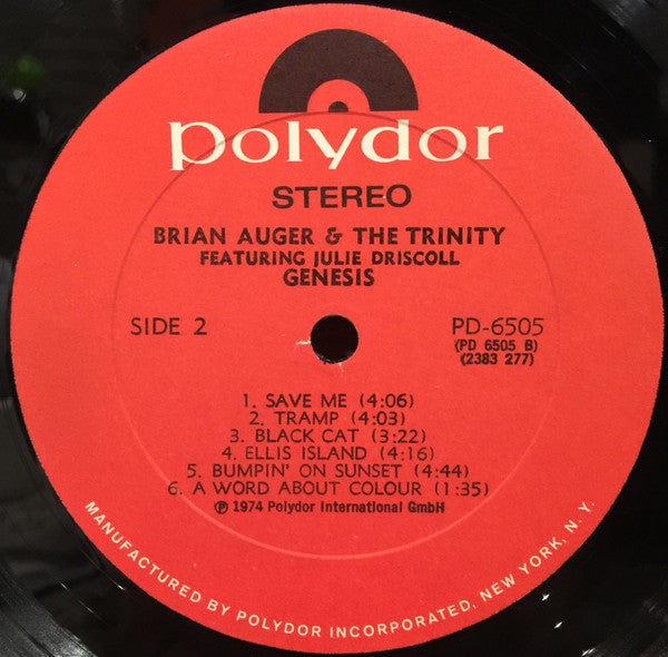 Julie Driscoll, Brian Auger & The Trinity – Genesis LP vinyl record, image 4 of 10