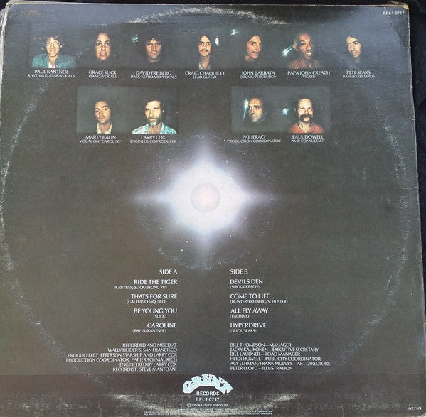Jefferson Starship – Dragon Fly LP vinyl record, image 2 of 6