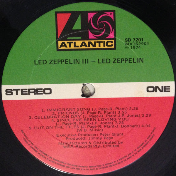 Led Zeppelin – Led Zeppelin III LP vinyl record, image 6 of 8