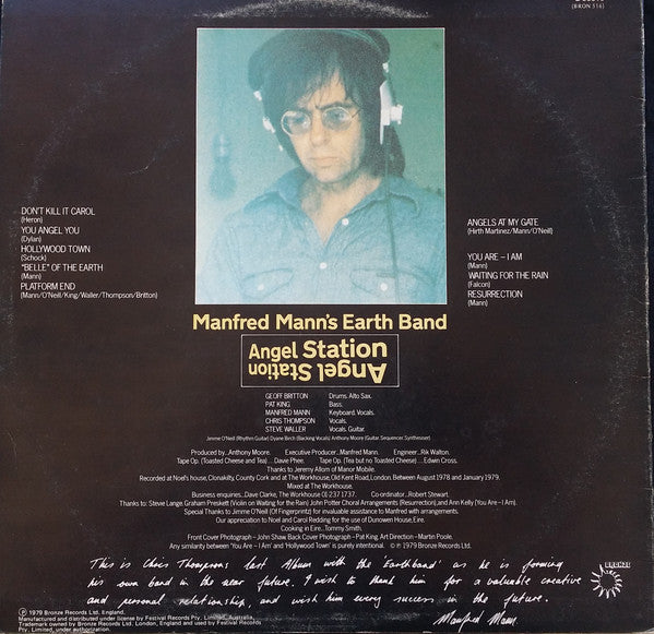 Manfred Mann's Earth Band – Angel Station LP vinyl record, image 2 of 5