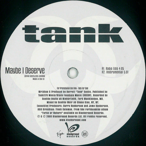 Tank – Maybe I Deserve 12" vinyl record, image 1 of 2