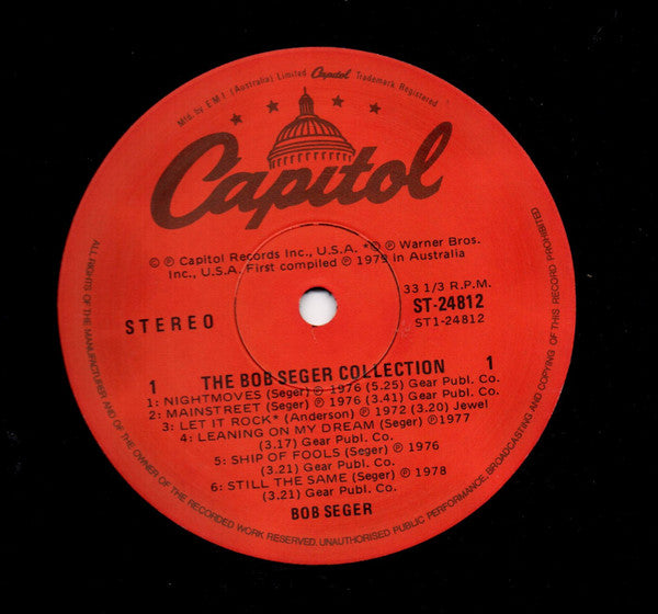 Bob Seger – The Bob Seger Collection LP vinyl record, image 4 of 6