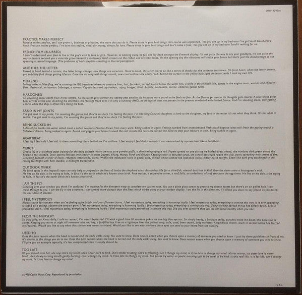 Wire – Chairs Missing LP vinyl record, image 6 of 6