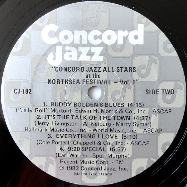 Concord Jazz All Stars – Concord Jazz All Stars At The Northsea Jazz Festival - Volume 1 LP vinyl record, image 4 of 7
