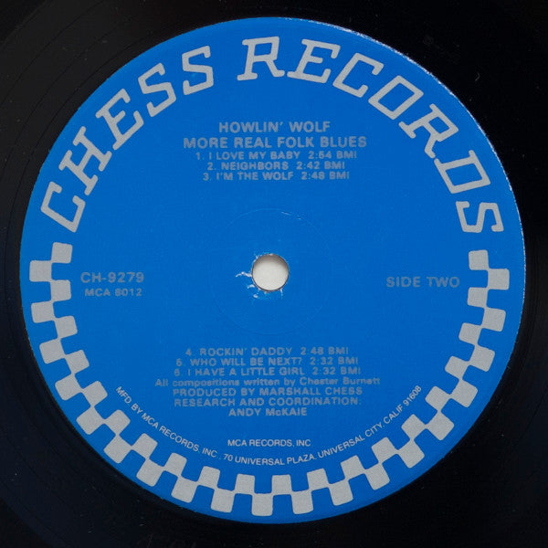 Howlin' Wolf – More Real Folk Blues LP vinyl record, image 4 of 4