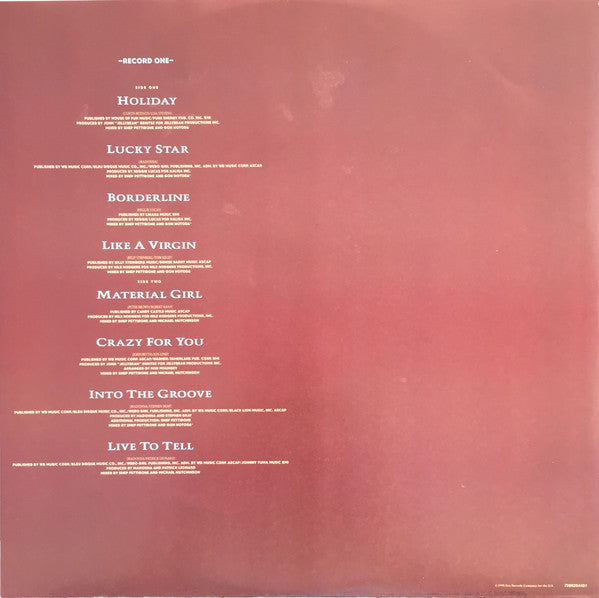 Madonna – The Immaculate Collection (2xLP) LP vinyl record, image 8 of 10