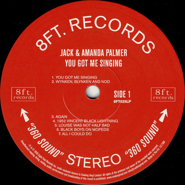 Jack Palmer, Amanda Palmer – You Got Me Singing LP vinyl record, image 3 of 6