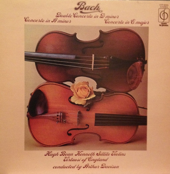 Johann Sebastian Bach, The Virtuosi Of England, Arthur Davison, Hugh Bean, Kenneth Sillito – Double Concerto In D Minor, Concerto In A Minor, Concerto In E Major LP vinyl record, image 1 of 4