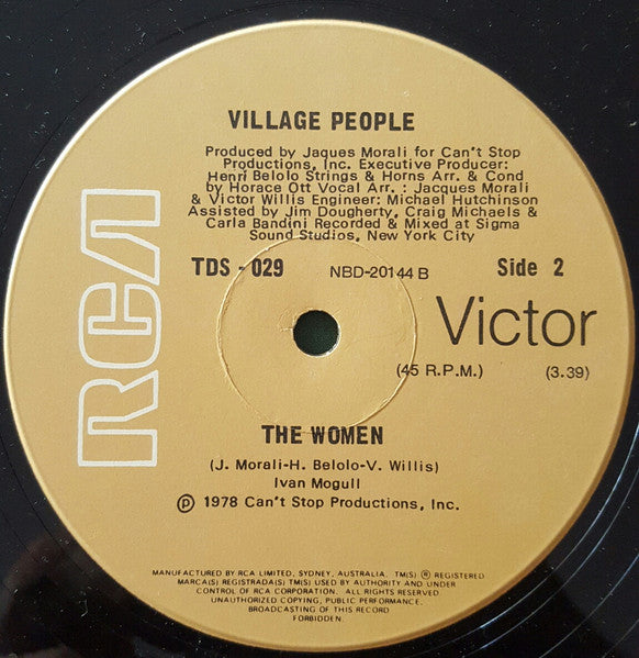 Village People – Y.M.C.A. LP vinyl record, image 2 of 3