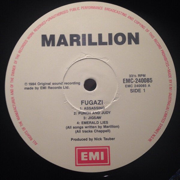 Marillion – Fugazi LP vinyl record, image 4 of 5