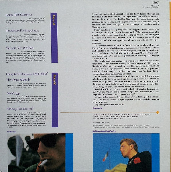 The Style Council – Introducing: The Style Council LP vinyl record, image 2 of 4