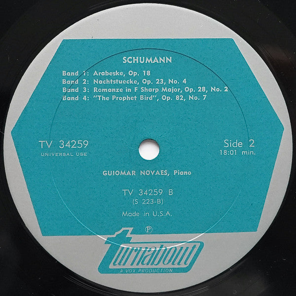 Robert Schumann, Guiomar Novaes – Piano Music LP vinyl record, image 4 of 4