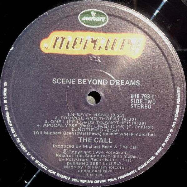 The Call – Scene Beyond Dreams LP vinyl record, image 4 of 4