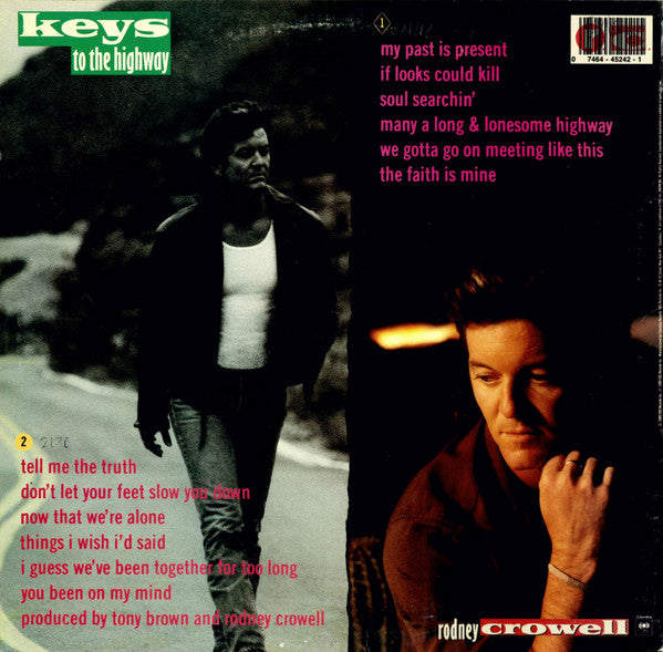 Rodney Crowell – Keys To The Highway LP vinyl record, image 2 of 6