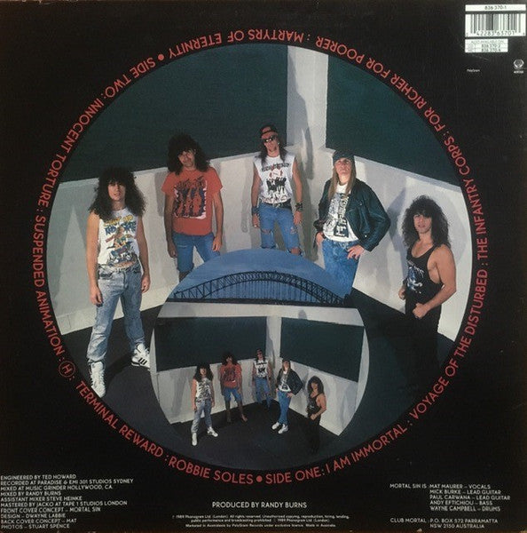 Mortal Sin – Face Of Despair LP vinyl record, image 2 of 6