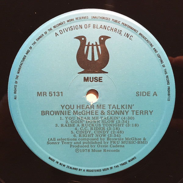 Sonny Terry & Brownie McGhee – You Hear Me Talkin' LP vinyl record, image 3 of 5