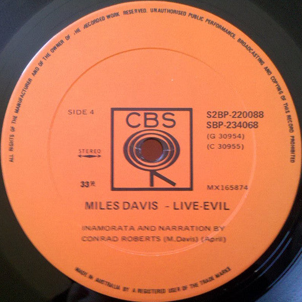 Miles Davis – Live-Evil (2xLP) LP vinyl record, image 7 of 7