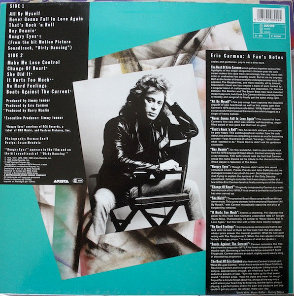Eric Carmen – The Best Of Eric Carmen LP vinyl record, image 2 of 4