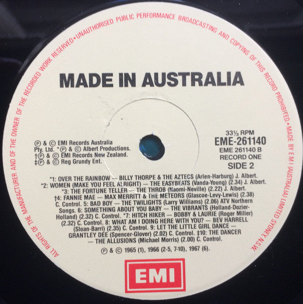 Various – Made In Australia (2xLP) LP vinyl record, image 7 of 10