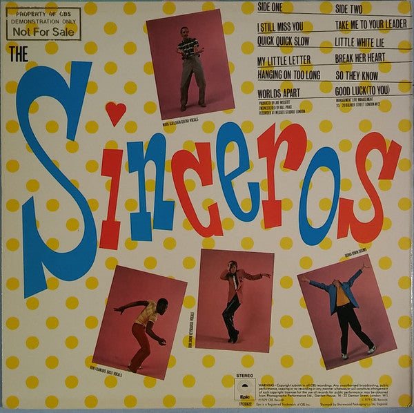 The Sinceros – The Sound Of Sunbathing LP vinyl record, image 3 of 6