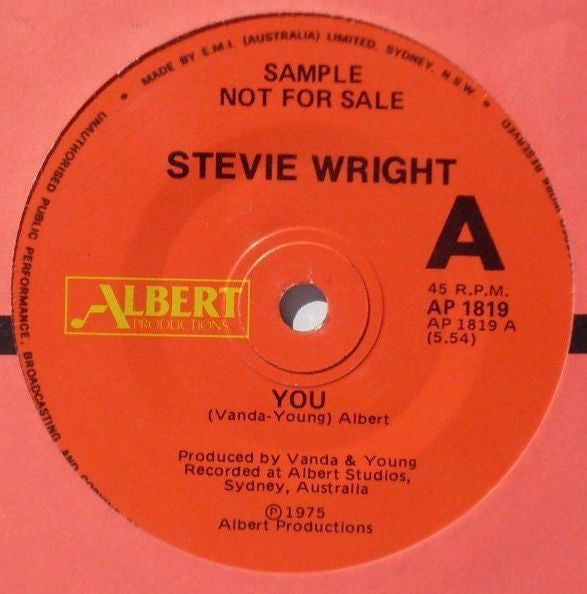 Stevie Wright – You 7" vinyl record, image 1 of 3