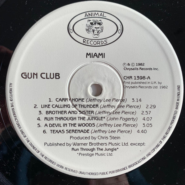 The Gun Club – Miami LP vinyl record, image 3 of 6