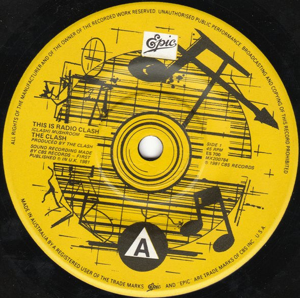 The Clash – This Is Radio Clash 7" vinyl record, image 3 of 4