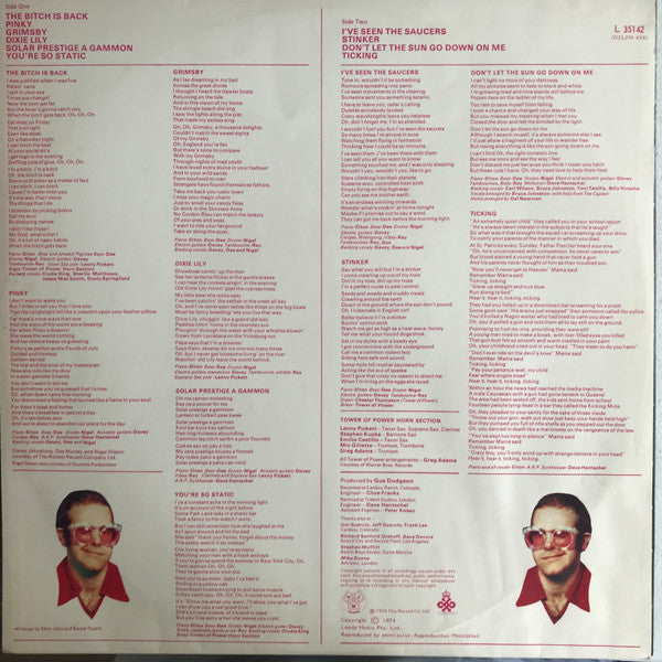 Elton John – Caribou LP vinyl record, image 4 of 6